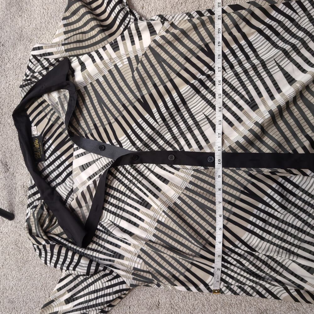 Retro Button Up Patterned Top - image 6